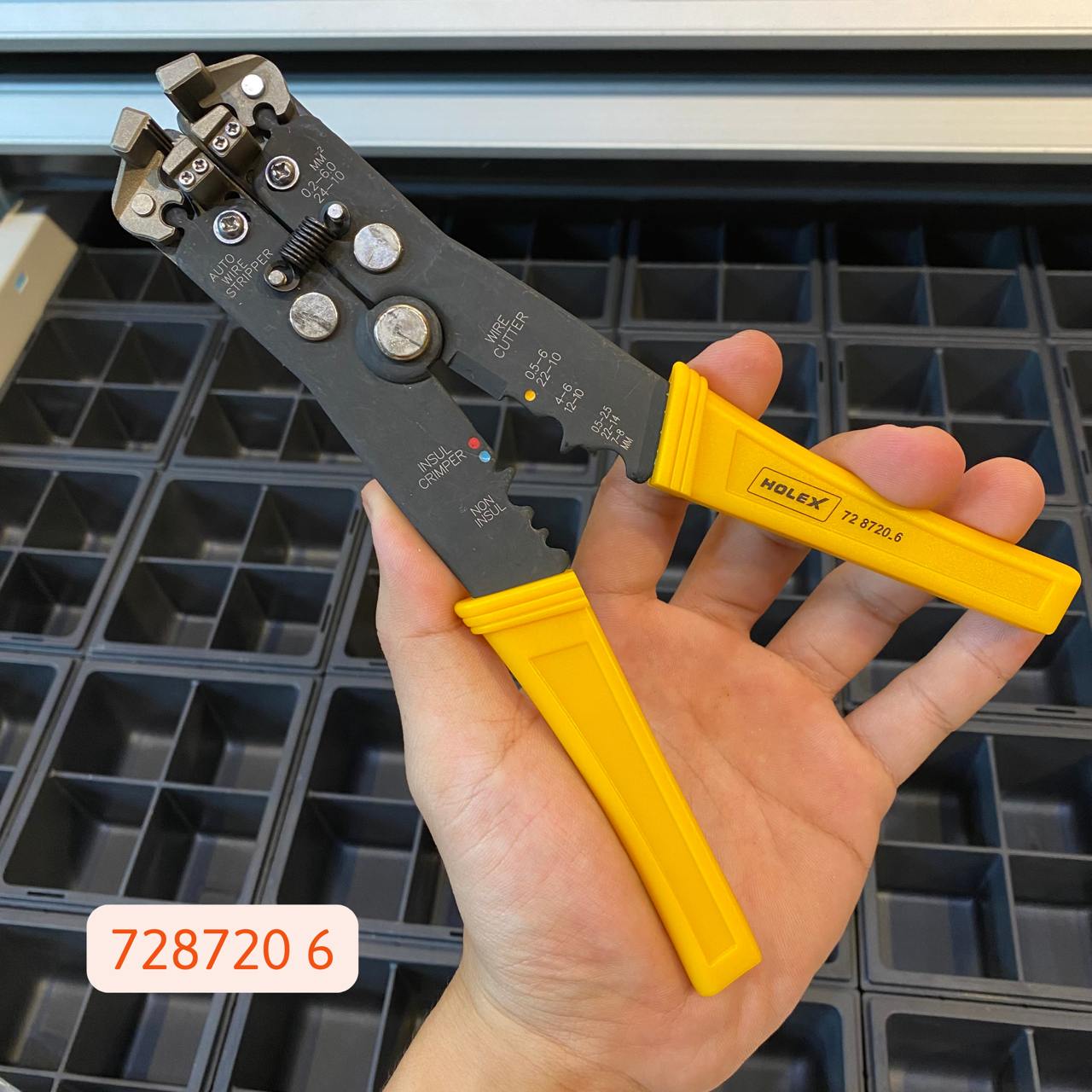 KÌM TUỐT VÀ BẤM COS DÂY ĐIỆN HOLEX 6 MM KÌM TUỐT VÀ BẤM COS DÂY ĐIỆN HOLEX 6 MM